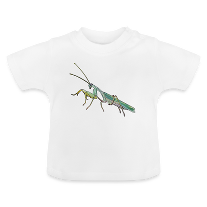 Baby T-Shirt Sphodromantis lineola male - weiß