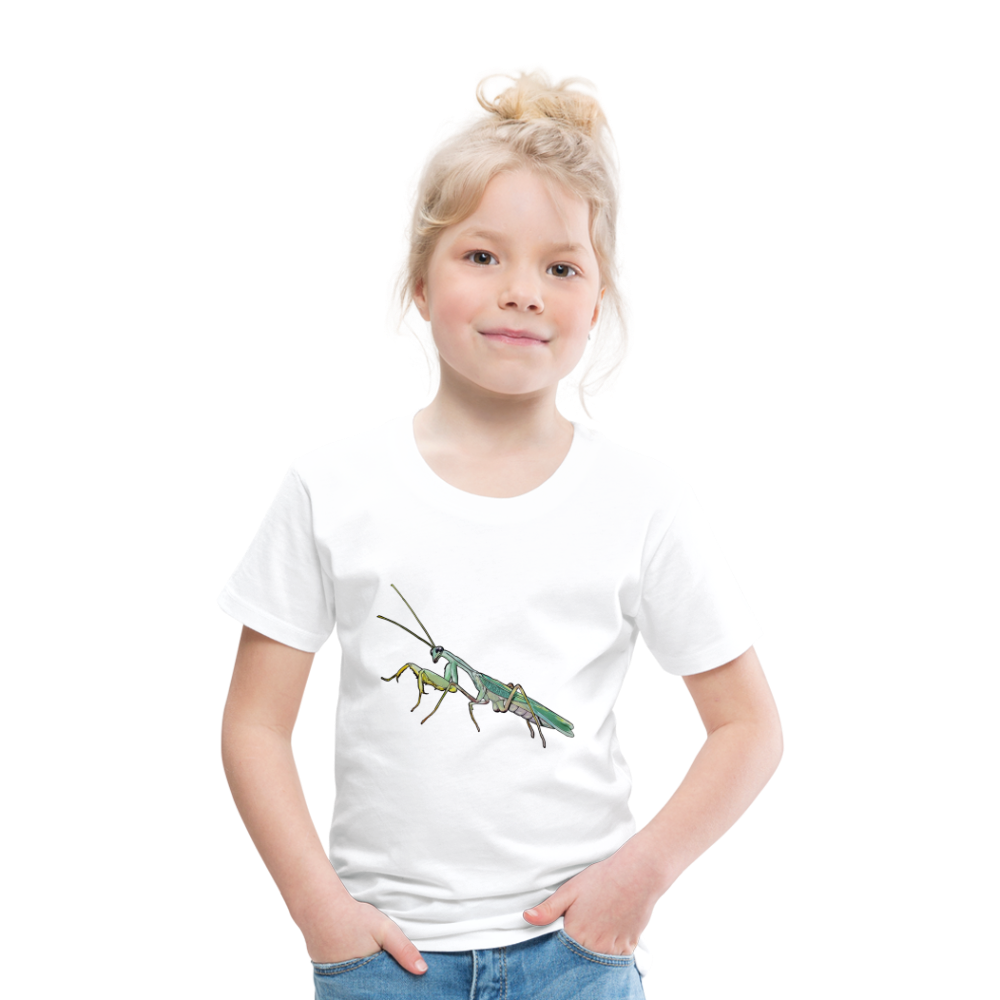 Kinder Basic T-Shirt Sphodromantis lineola male - weiß