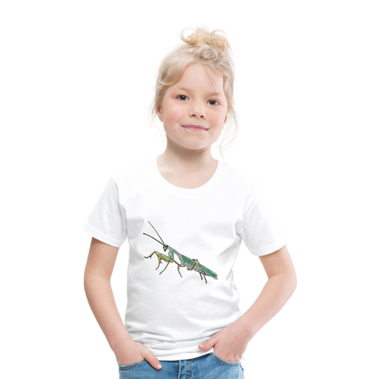 Kinder Basic T-Shirt Sphodromantis lineola male - weiß