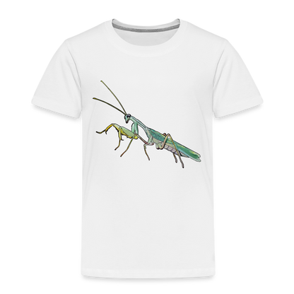 Kinder Basic T-Shirt Sphodromantis lineola male - weiß