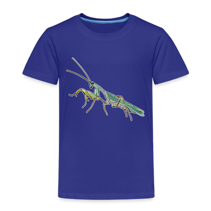 Kinder Basic T-Shirt Sphodromantis lineola male - Königsblau