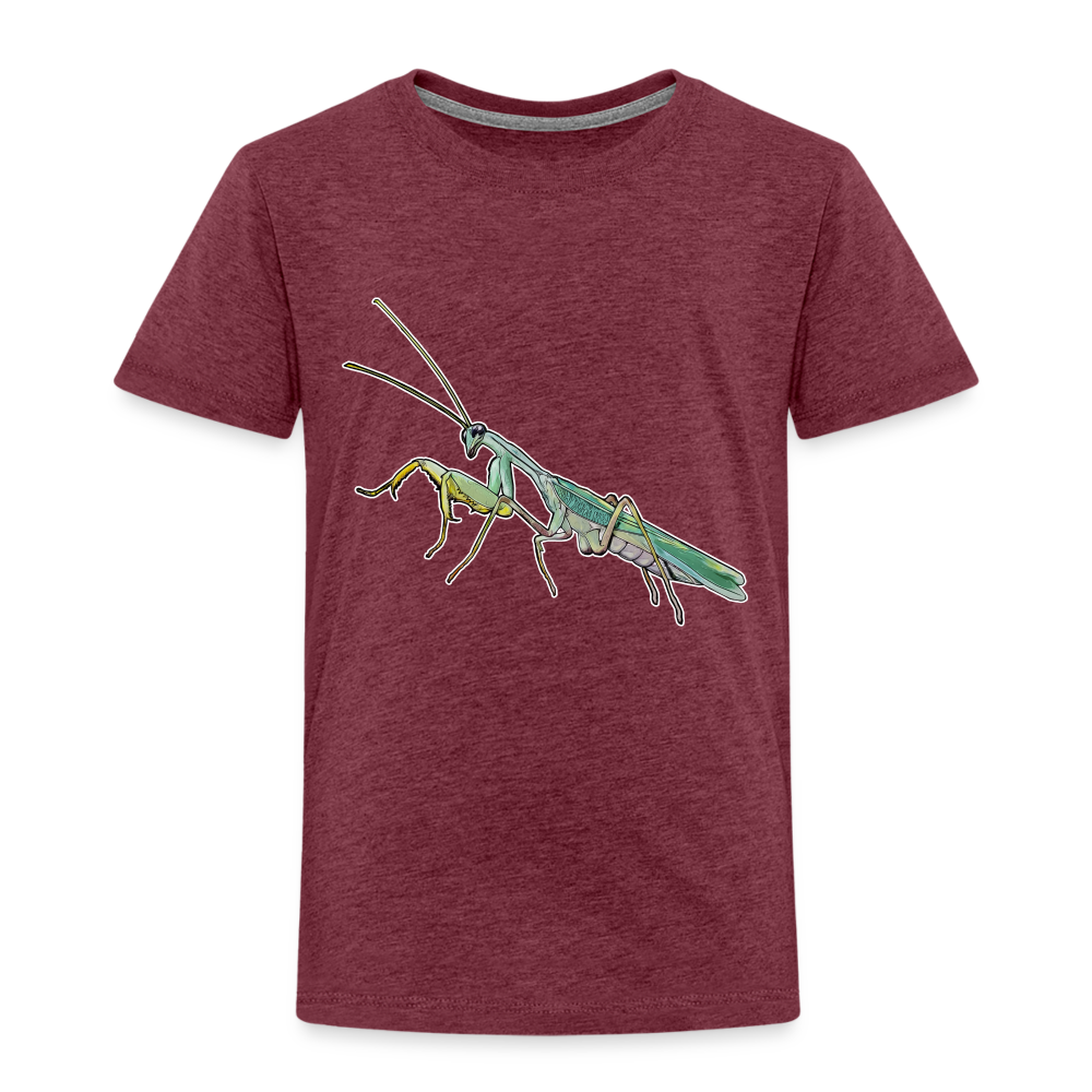 Kinder Basic T-Shirt Sphodromantis lineola male - Bordeauxrot meliert
