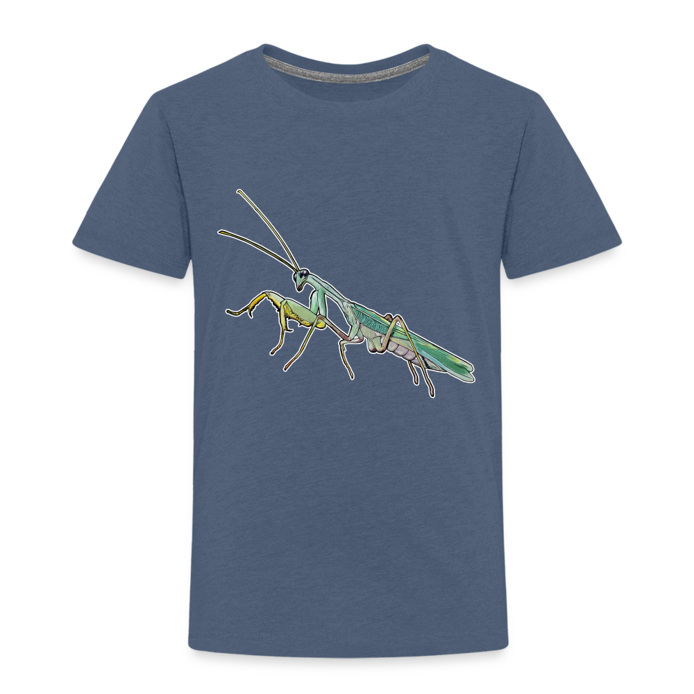 Kinder Basic T-Shirt Sphodromantis lineola male - Blau meliert