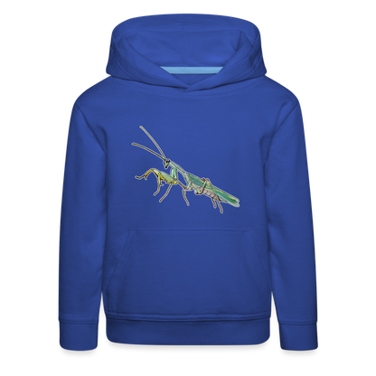 Kinder Hoodie Sphodromantis lineola male - Royalblau