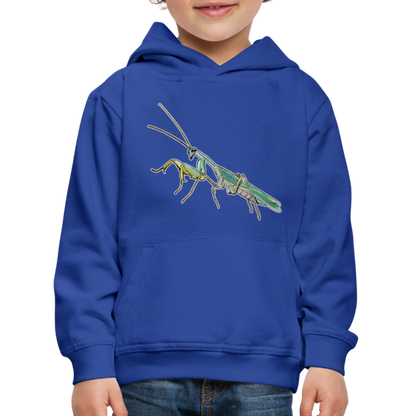 Kinder Hoodie Sphodromantis lineola male - Royalblau
