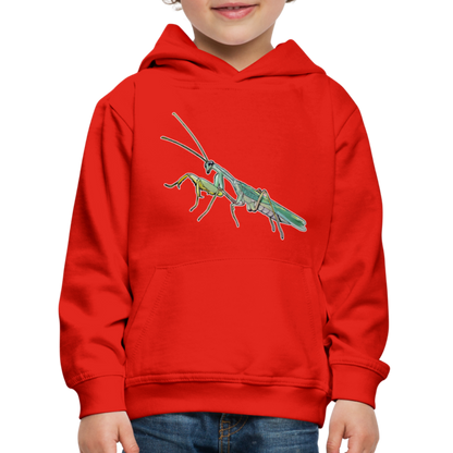 Kinder Hoodie Sphodromantis lineola male - Rot