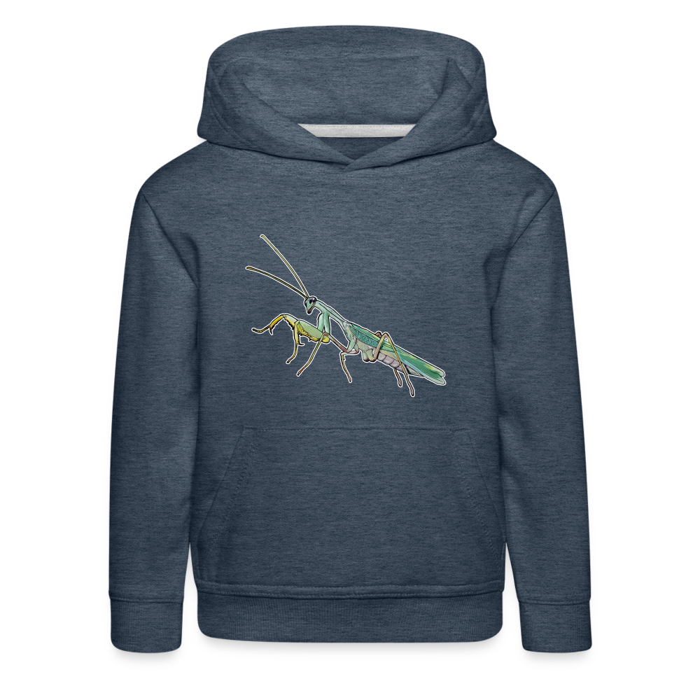 Kinder Hoodie Sphodromantis lineola male - Jeansblau