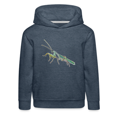 Kinder Hoodie Sphodromantis lineola male - Jeansblau