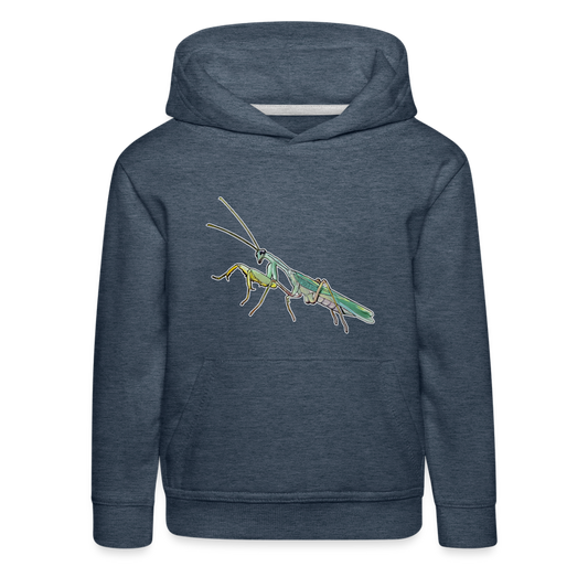 Kinder Hoodie Sphodromantis lineola male - Jeansblau
