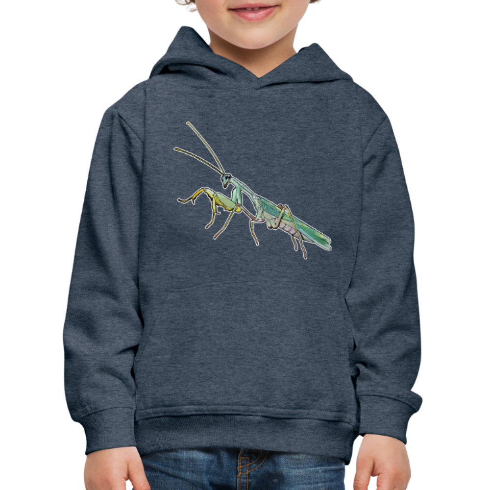 Kinder Hoodie Sphodromantis lineola male - Jeansblau