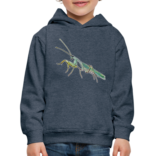 Kinder Hoodie Sphodromantis lineola male - Jeansblau