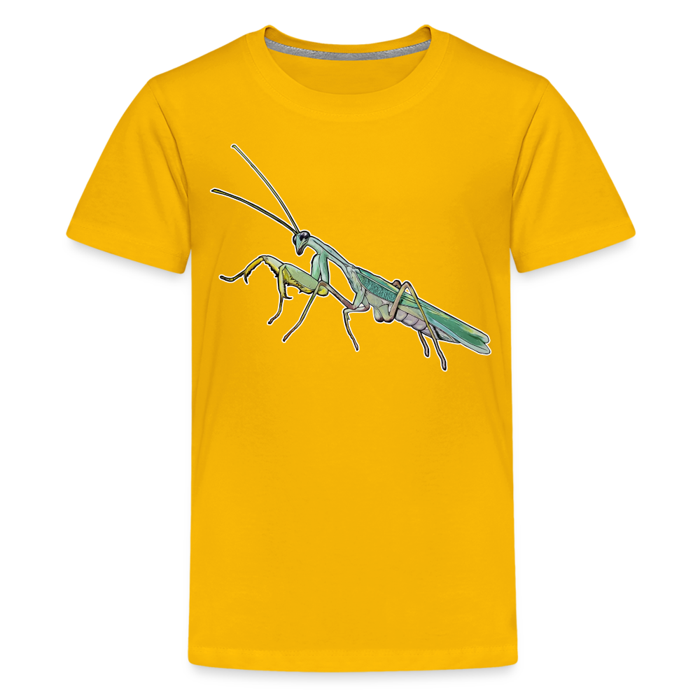 Teenager Basic T-Shirt Sphodromantis lineola male - Sonnengelb