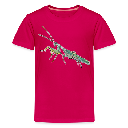 Teenager Basic T-Shirt Sphodromantis lineola male - dunkles Pink