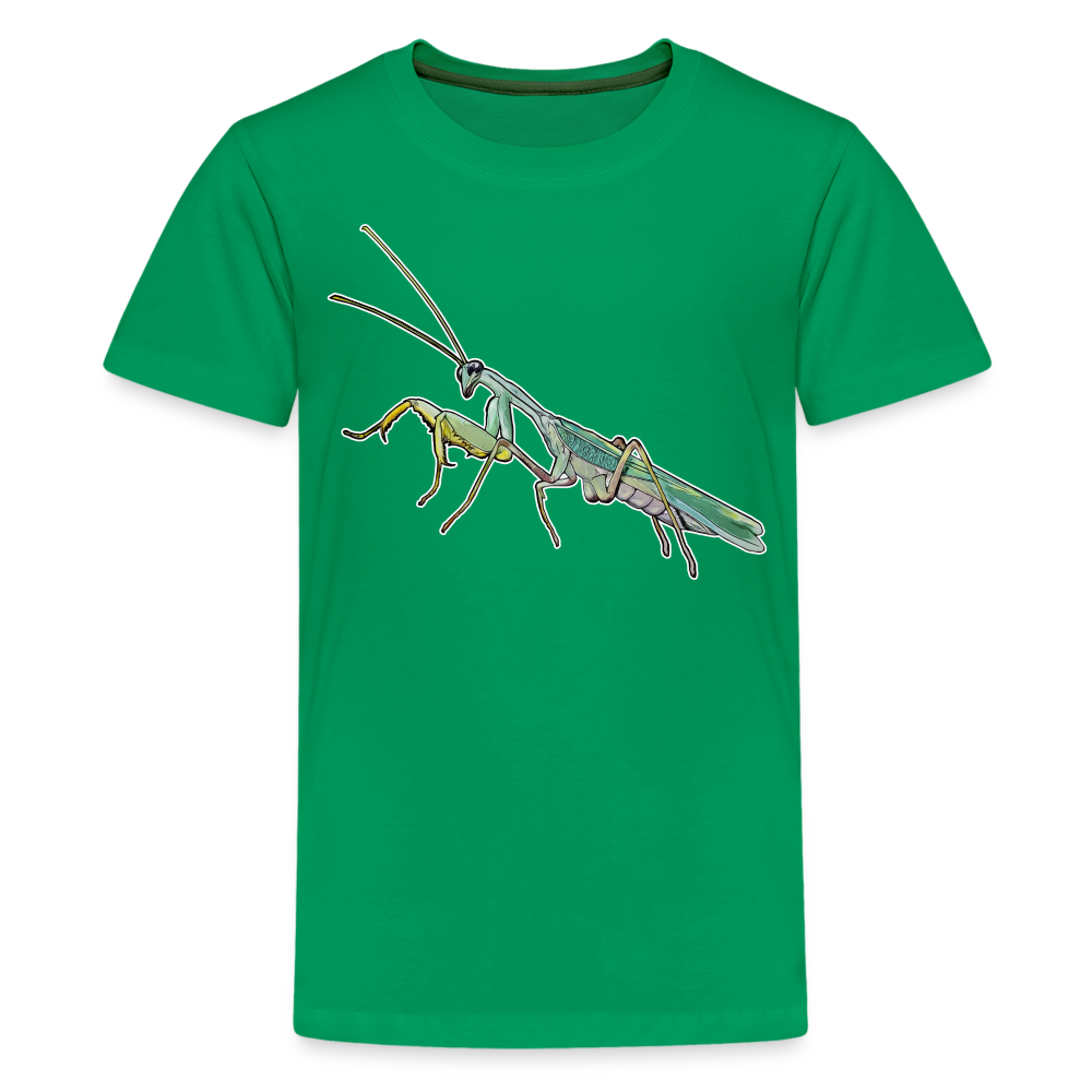 Teenager Basic T-Shirt Sphodromantis lineola male - Kelly Green