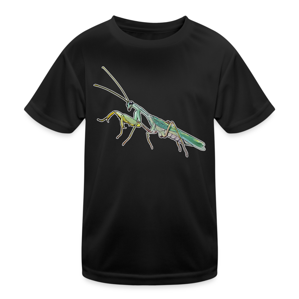 Kinder Funktions-T-Shirt Sphodromantis lineola male - Schwarz