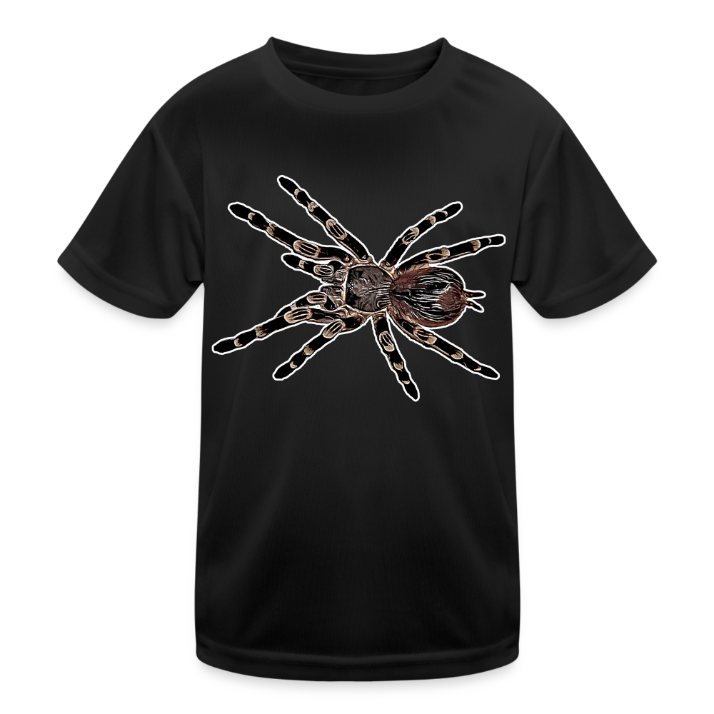 Kinder Funktions-T-Shirt Acanthoscurria geniculata - Schwarz