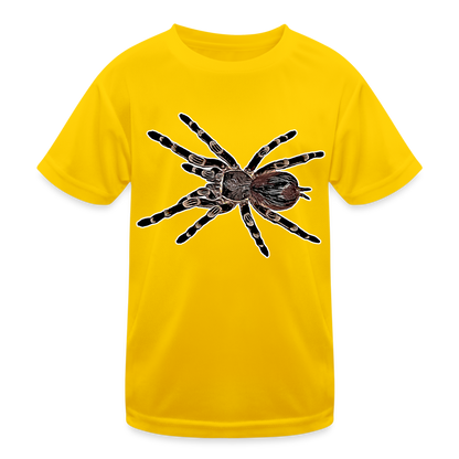 Kinder Funktions-T-Shirt Acanthoscurria geniculata - Eigelb