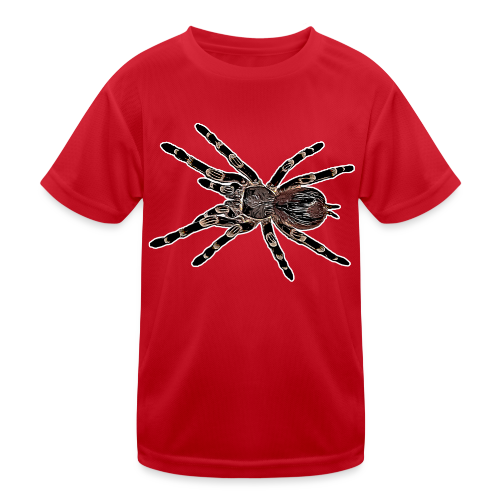 Kinder Funktions-T-Shirt Acanthoscurria geniculata - Rot