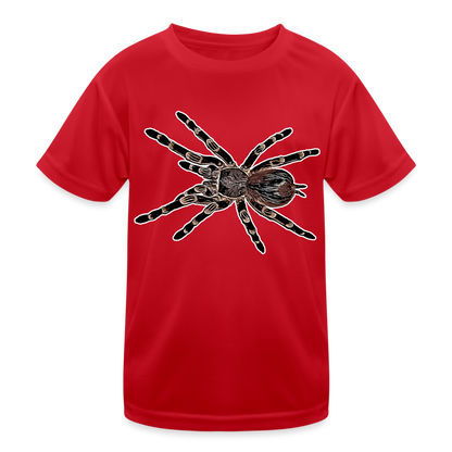 Kinder Funktions-T-Shirt Acanthoscurria geniculata - Rot