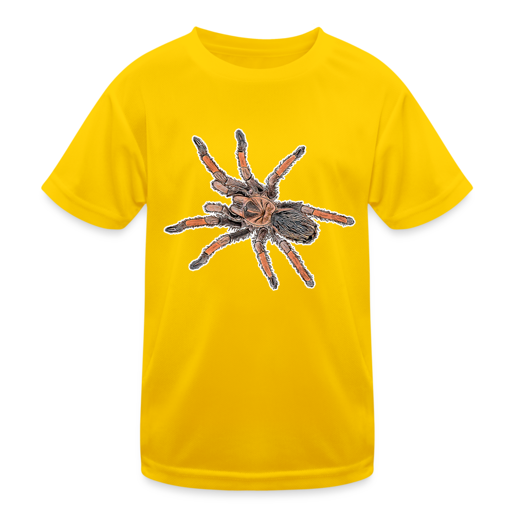 Kinder Funktions-T-Shirt Brachypelma emilia - Eigelb