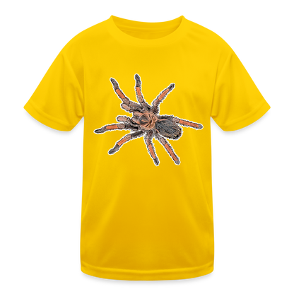Kinder Funktions-T-Shirt Brachypelma emilia - Eigelb