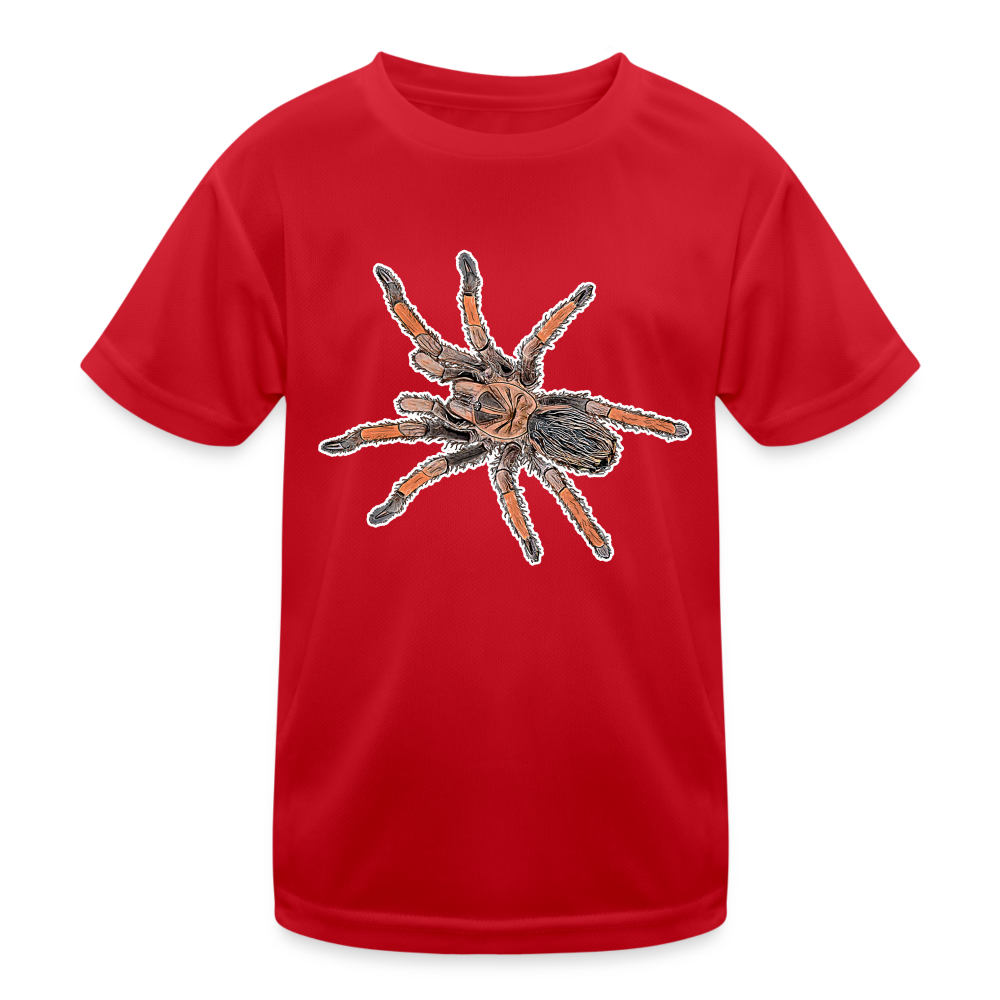 Kinder Funktions-T-Shirt Brachypelma emilia - Rot
