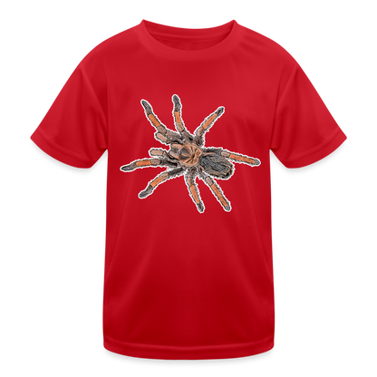 Kinder Funktions-T-Shirt Brachypelma emilia - Rot