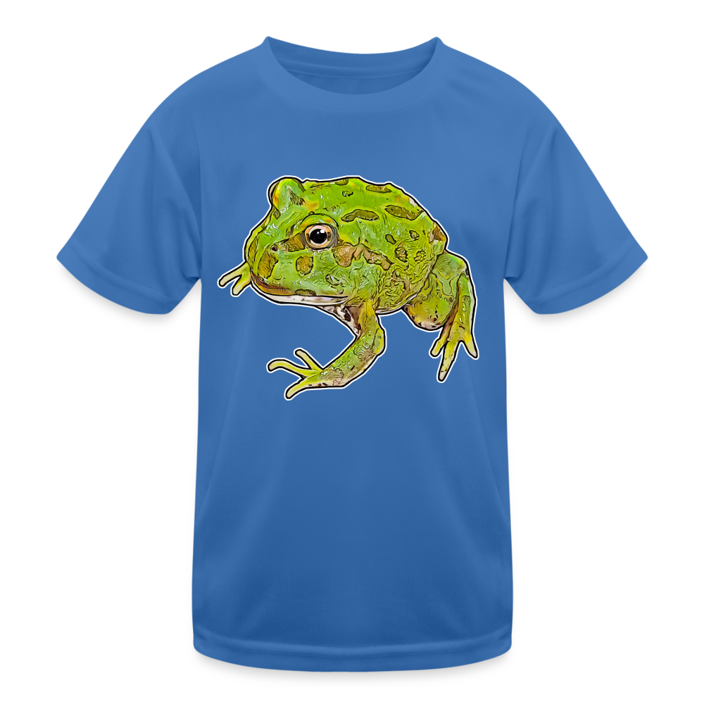 Kinder Funktions-T-Shirt Ceratophrys cranwelli Peppermint Blue - Königsblau