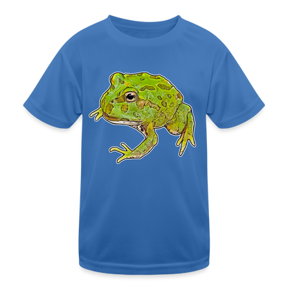 Kinder Funktions-T-Shirt Ceratophrys cranwelli Peppermint Blue - Königsblau
