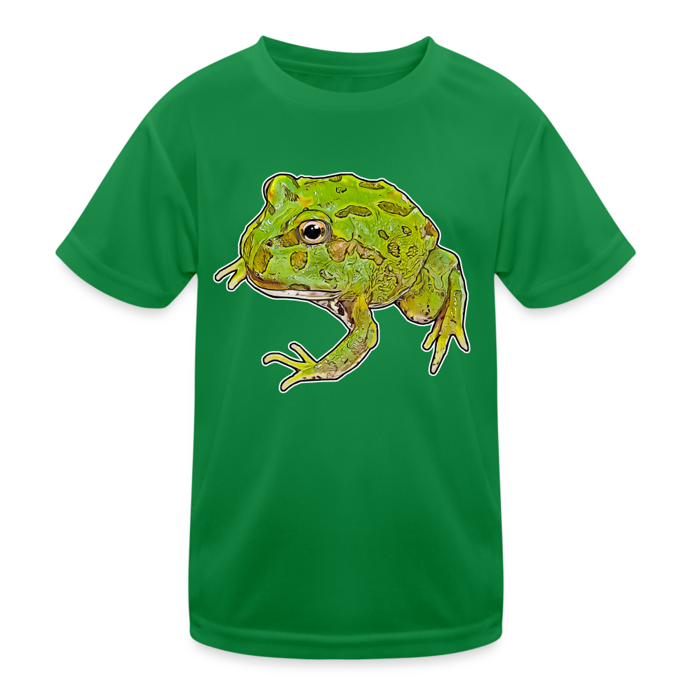 Kinder Funktions-T-Shirt Ceratophrys cranwelli Peppermint Blue - Kelly Green