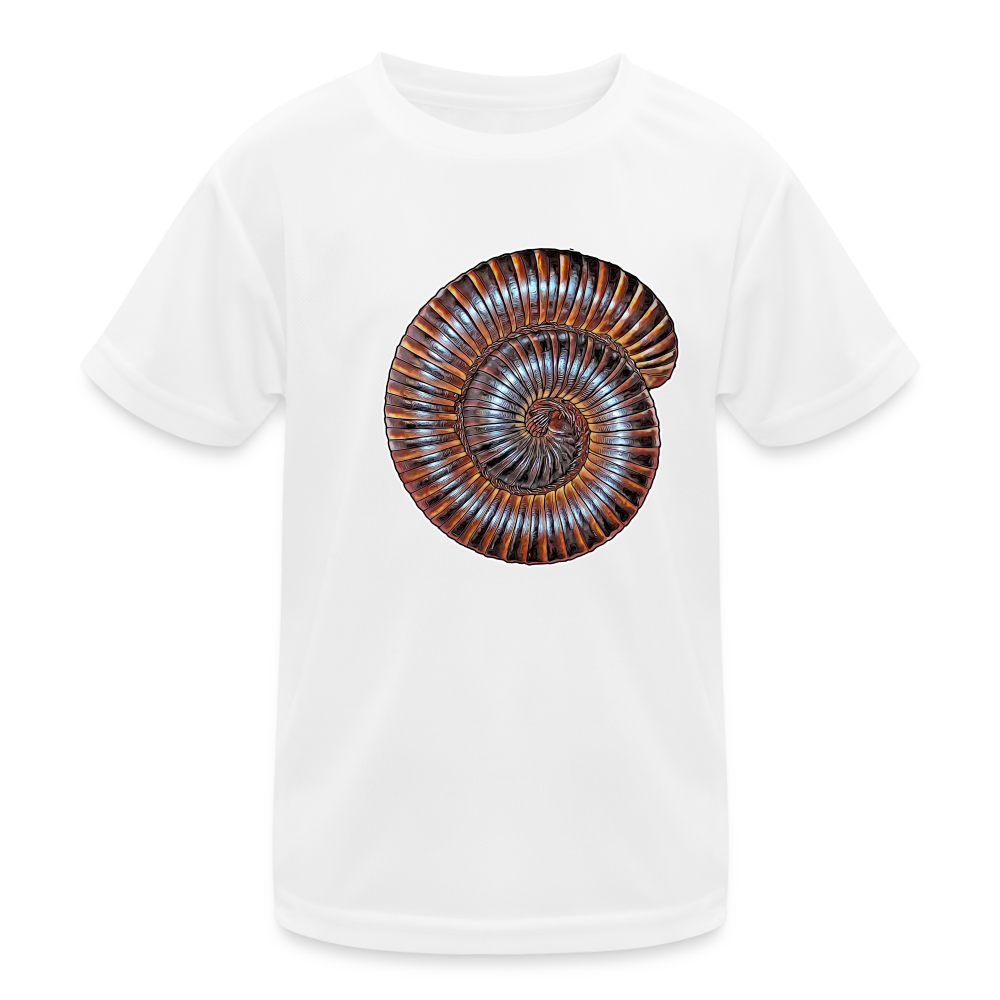 Kinder Funktions-T-Shirt Archispirostreptus gigas - weiß