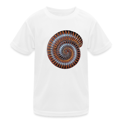 Kinder Funktions-T-Shirt Archispirostreptus gigas - weiß