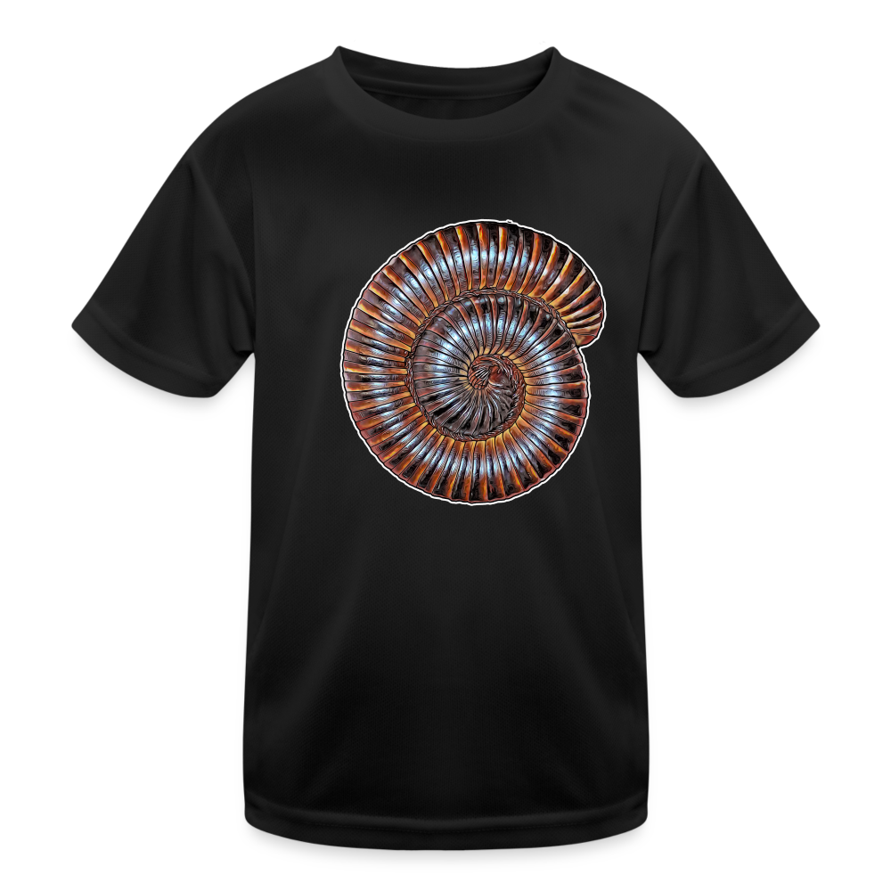 Kinder Funktions-T-Shirt Archispirostreptus gigas - Schwarz