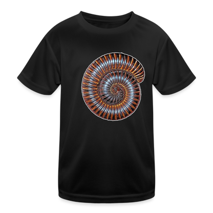 Kinder Funktions-T-Shirt Archispirostreptus gigas - Schwarz