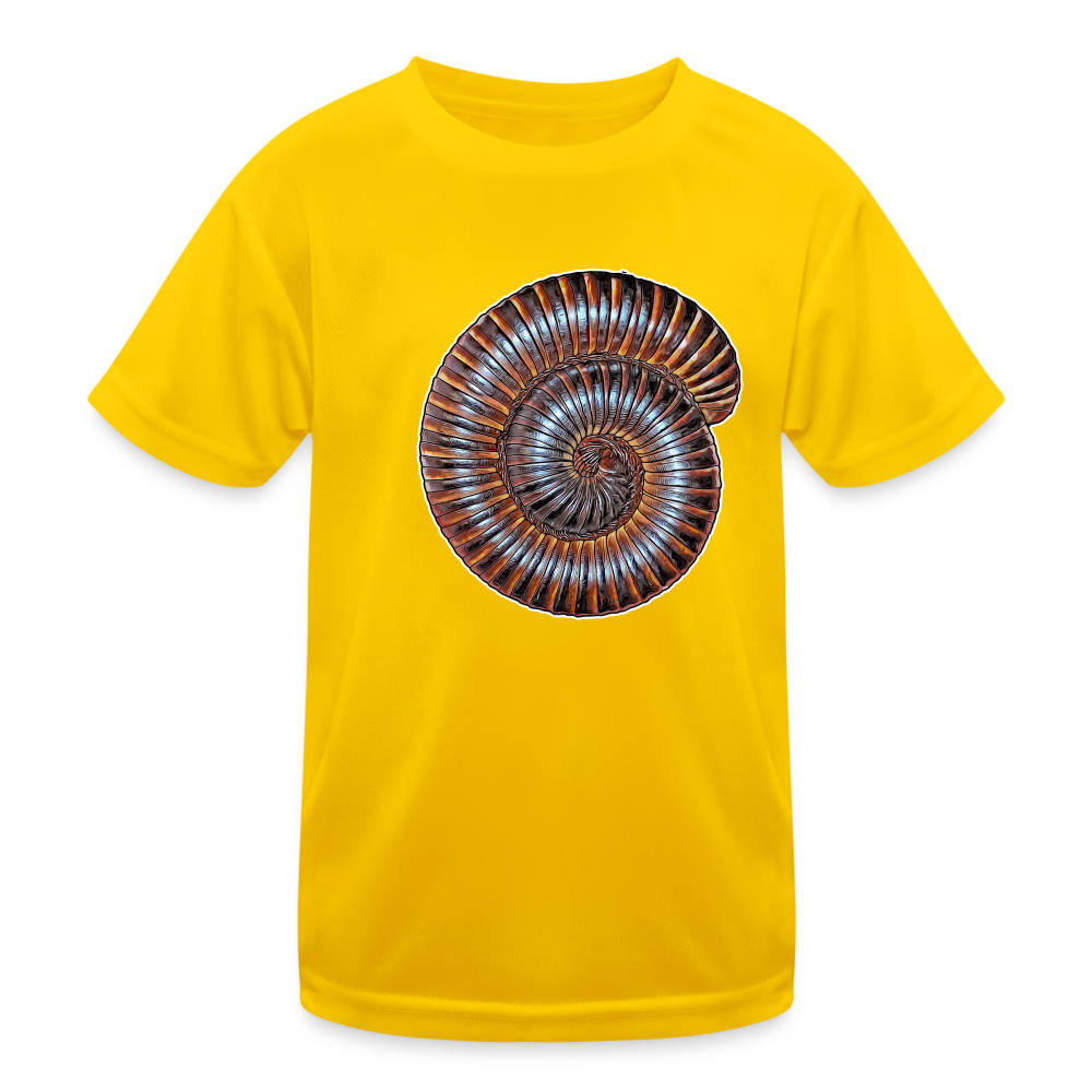 Kinder Funktions-T-Shirt Archispirostreptus gigas - Eigelb