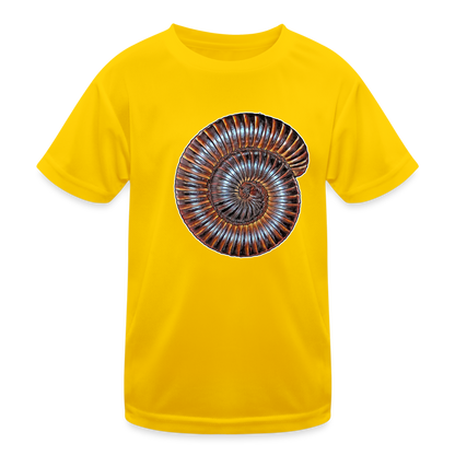 Kinder Funktions-T-Shirt Archispirostreptus gigas - Eigelb