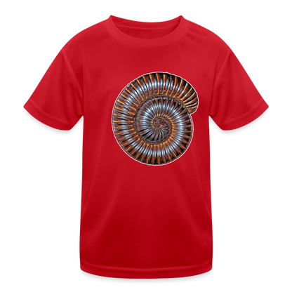 Kinder Funktions-T-Shirt Archispirostreptus gigas - Rot