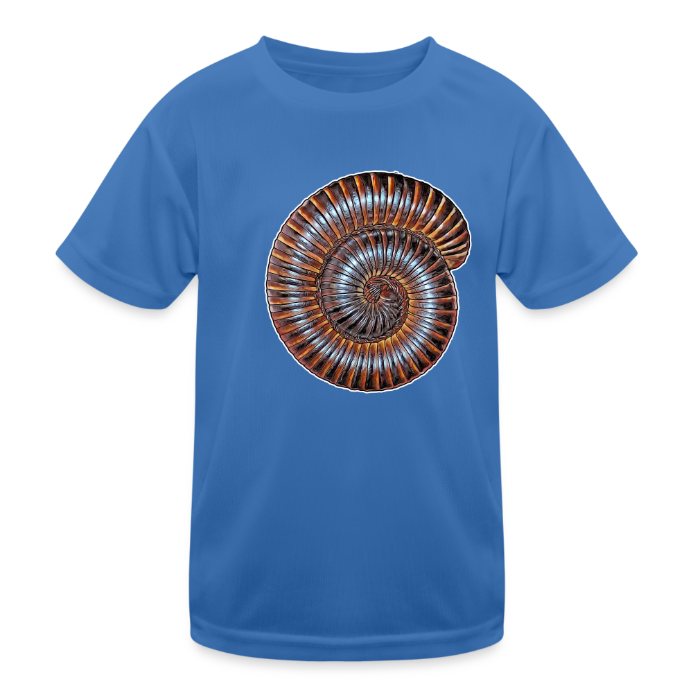 Kinder Funktions-T-Shirt Archispirostreptus gigas - Königsblau