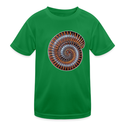 Kinder Funktions-T-Shirt Archispirostreptus gigas - Kelly Green