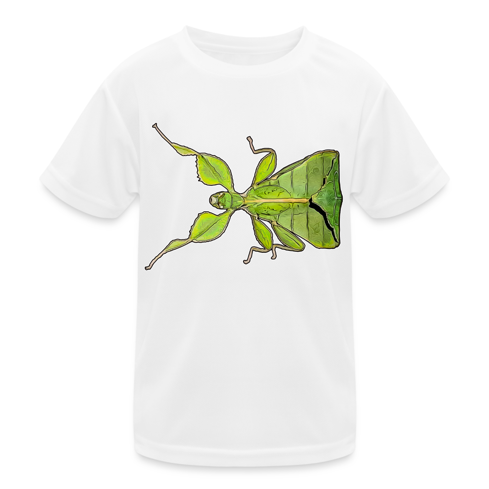 Kinder Funktions-T-Shirt Phyllium philippinicum female - weiß