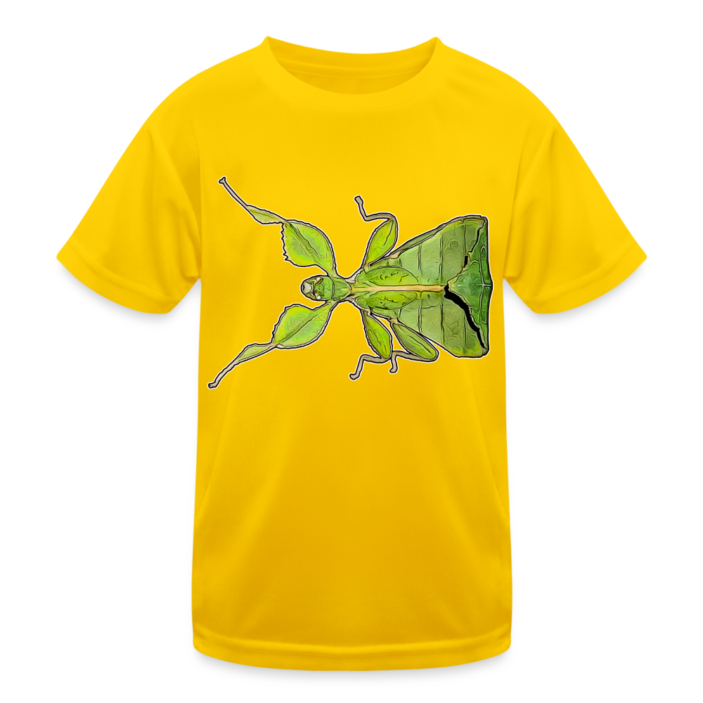 Kinder Funktions-T-Shirt Phyllium philippinicum female - Eigelb
