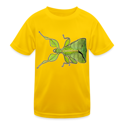 Kinder Funktions-T-Shirt Phyllium philippinicum female - Eigelb