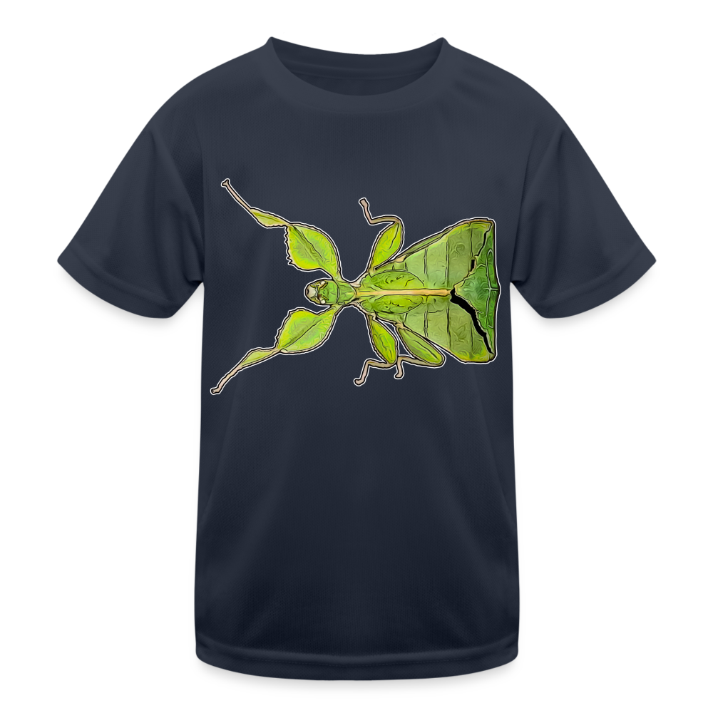 Kinder Funktions-T-Shirt Phyllium philippinicum female - Navy