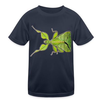 Kinder Funktions-T-Shirt Phyllium philippinicum female - Navy