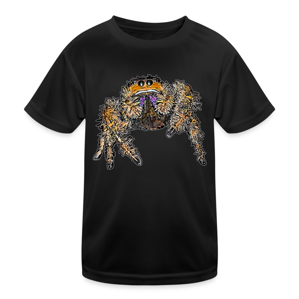 Kinder Funktions-T-Shirt Phidippus regius Everglades female - Schwarz