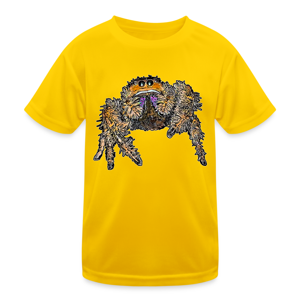 Kinder Funktions-T-Shirt Phidippus regius Everglades female - Eigelb