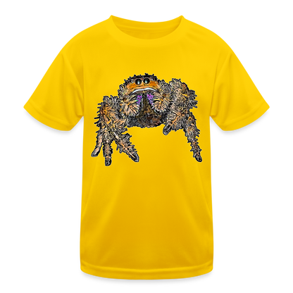 Kinder Funktions-T-Shirt Phidippus regius Everglades female - Eigelb