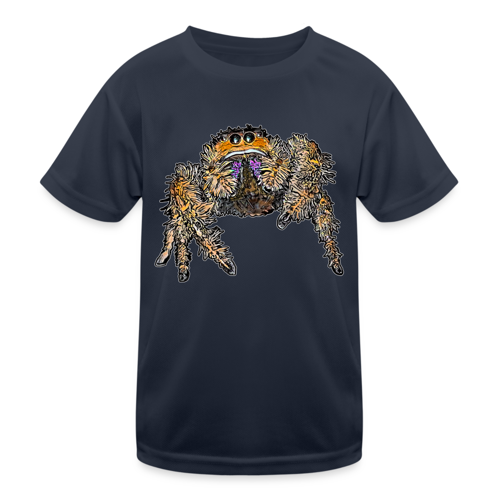 Kinder Funktions-T-Shirt Phidippus regius Everglades female - Navy