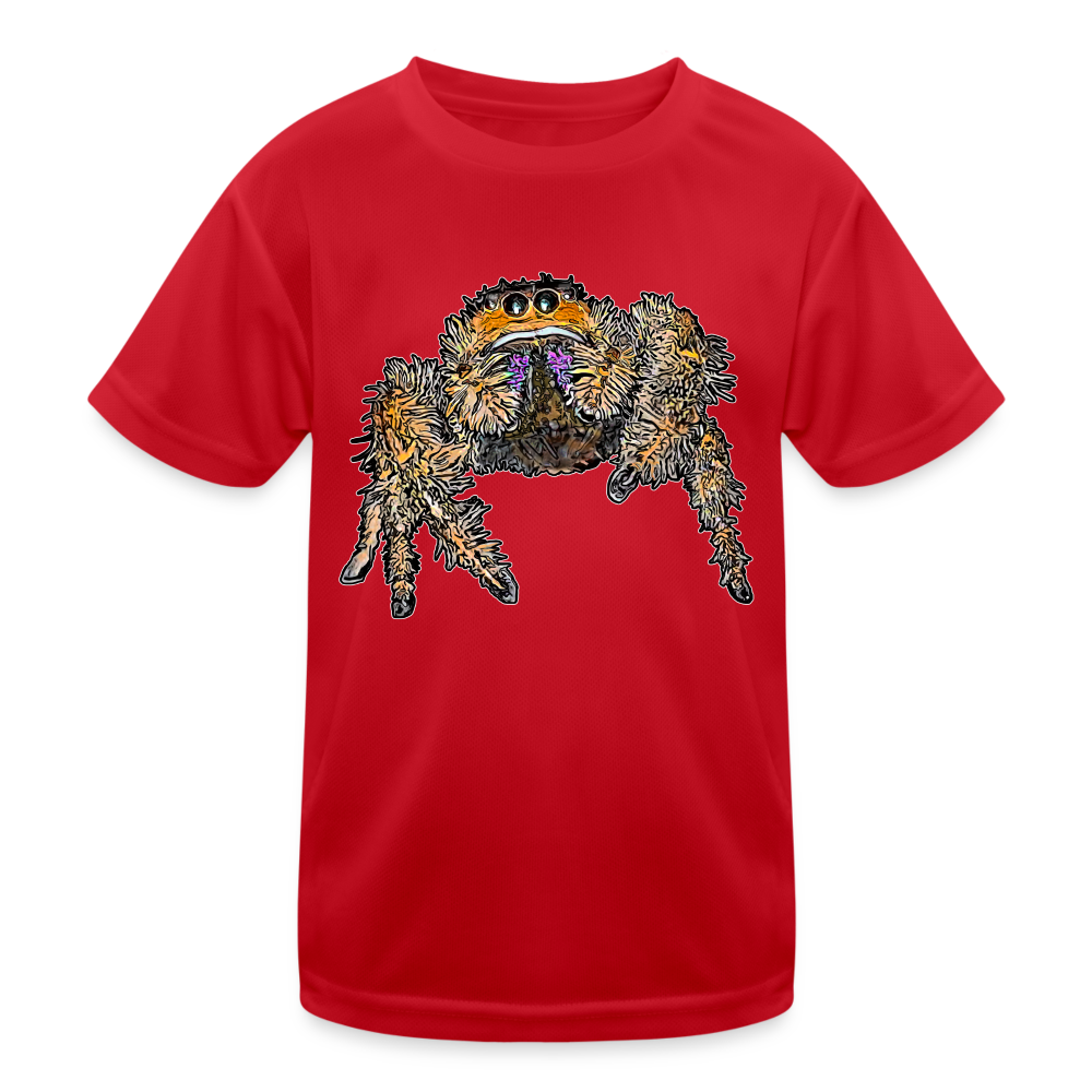 Kinder Funktions-T-Shirt Phidippus regius Everglades female - Rot