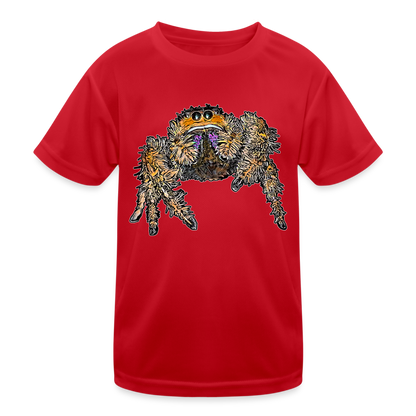 Kinder Funktions-T-Shirt Phidippus regius Everglades female - Rot